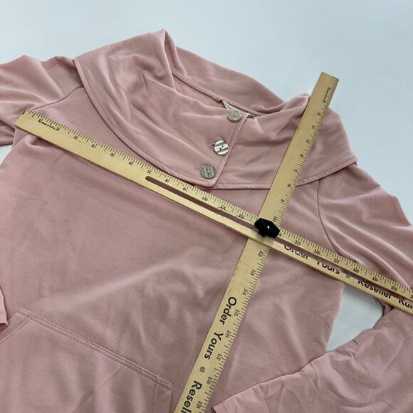 Soft Surroundings Sweater Womens Small Pink Kassidy Cowl Neck Tunic Top - Picture 6 of 7